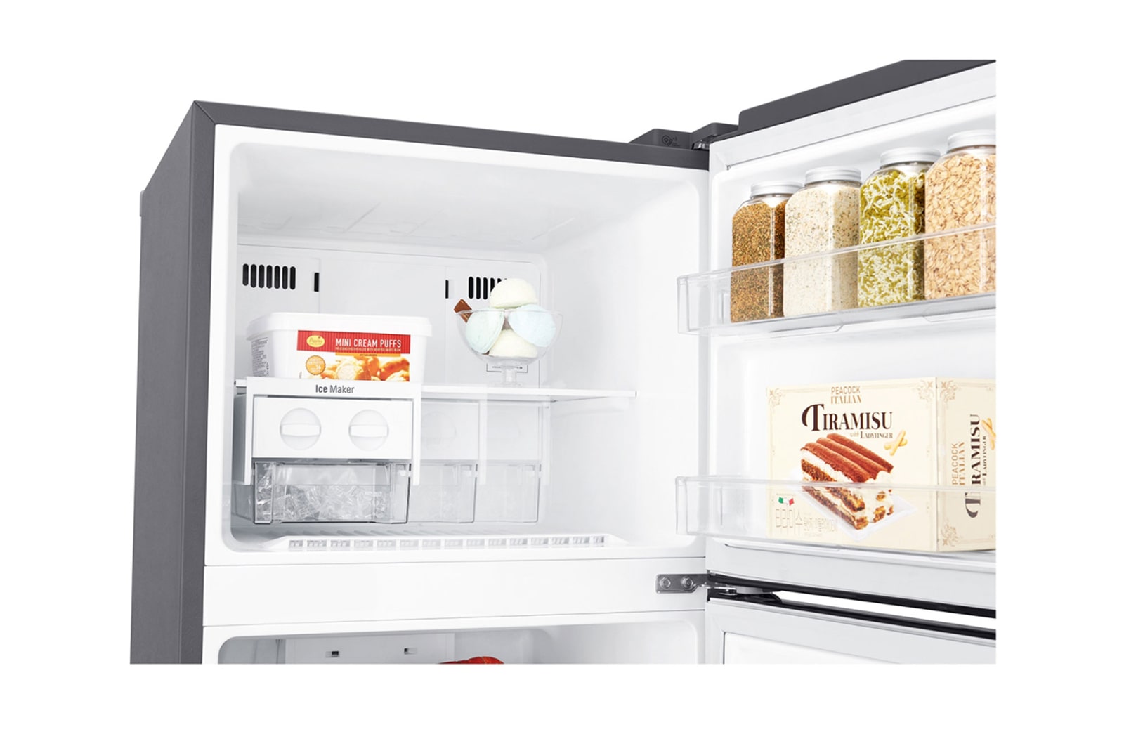 LG Nevera Top Mount, Tecnología Door Cooling™ de 410 LTS, No frost, Acabado Platinum silver, Inverter Compressor, GT39WPPDC