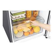 LG Nevera Top Mount, Tecnología Door Cooling™ de 410 LTS, No frost, Acabado Platinum silver, Inverter Compressor, GT39WPPDC