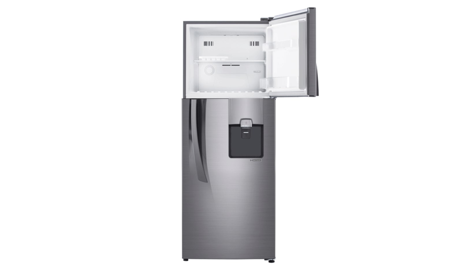 LG Nevera Top Mount de 394 LTS, No frost, Acabado Platinum silver, Dispensador de agua y Compresor Smart Inverter, GT40WGPP