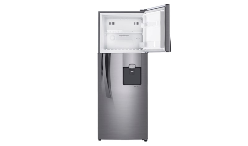LG Nevera Top Mount de 394 LTS, No frost, Acabado Platinum silver, Dispensador de agua y Compresor Smart Inverter, GT40WGPP