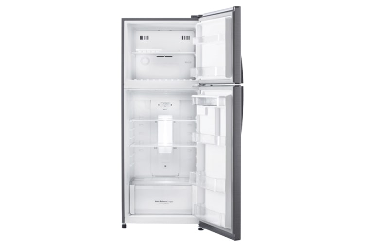 LG Nevera Top Mount de 394 LTS, No frost, Acabado Platinum silver, Dispensador de agua y Compresor Smart Inverter, GT40WGPP