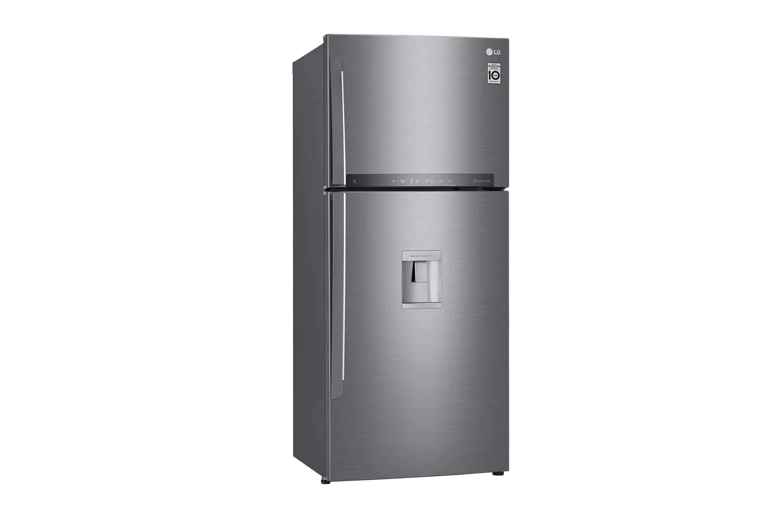 LG Nevera Top Freezer 410L con DoorCooling, HygieneFresh<sup>+</sup> y conectividad Wi-Fi, plateada, GT41SGPX