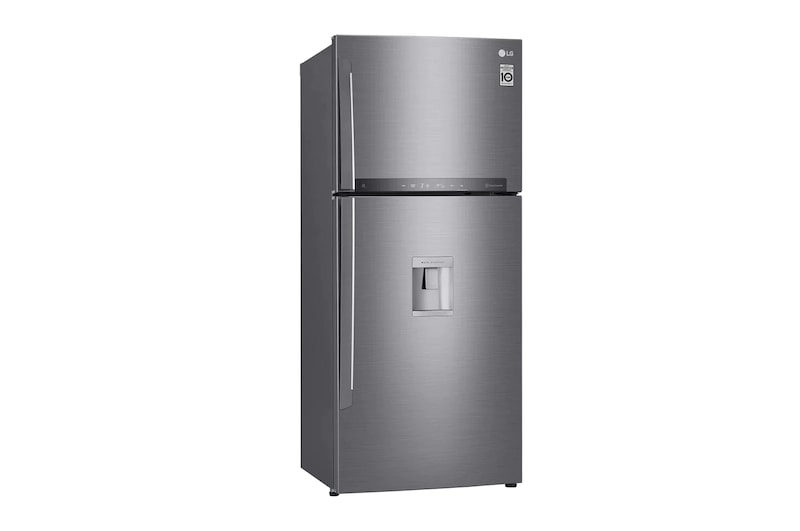 LG Nevera Top Freezer 410L con DoorCooling, HygieneFresh<sup>+</sup> y conectividad Wi-Fi, plateada, GT41SGPX