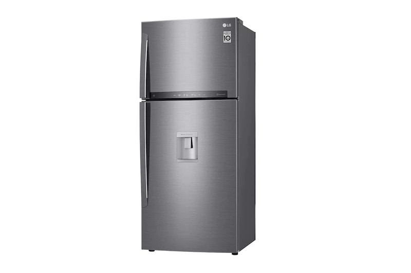 LG Nevera Top Freezer 410L con DoorCooling, HygieneFresh<sup>+</sup> y conectividad Wi-Fi, plateada, GT41SGPX