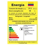 LG Nevera Top Freezer 410L con DoorCooling, HygieneFresh<sup>+</sup> y conectividad Wi-Fi, plateada, GT41SGPX