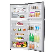 LG Nevera Top Freezer 410L con DoorCooling, HygieneFresh<sup>+</sup> y conectividad Wi-Fi, plateada, GT41SGPX