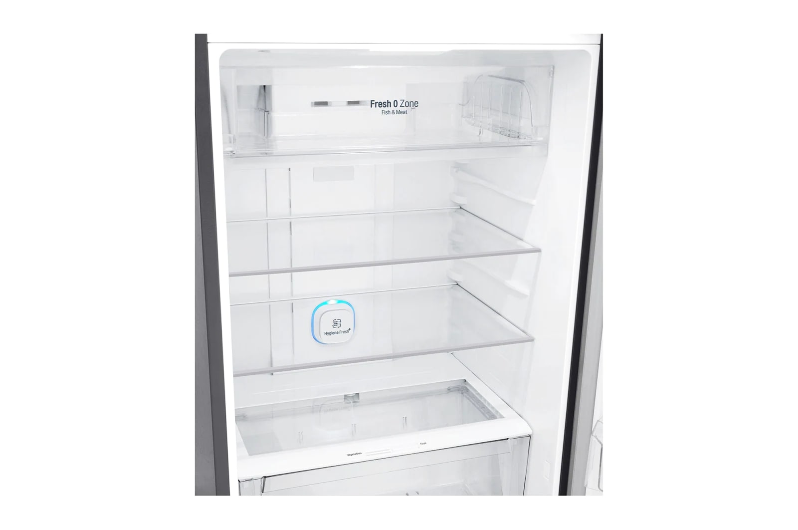 LG Nevera Top Freezer 410L con DoorCooling, HygieneFresh<sup>+</sup> y conectividad Wi-Fi, plateada, GT41SGPX