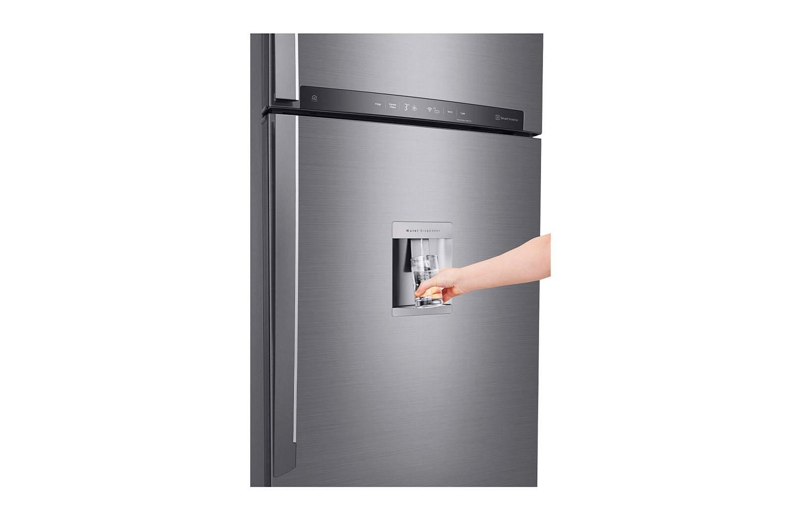 LG Nevera Top Mount Teconologia Door Cooling™, capacidad 438 LTS, No frost, Acabado Platinum silver, Filtro Hygiene Fresh+®, Smart Inverter, GT44SGP
