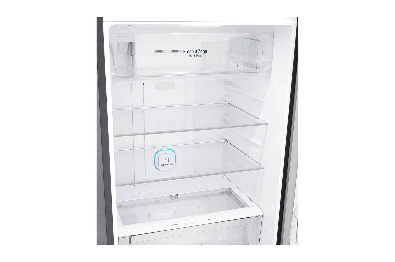 LG Nevera Top Mount Teconologia Door Cooling™, capacidad 438 LTS, No frost, Acabado Platinum silver, Filtro Hygiene Fresh+®, Smart Inverter, GT44SGP