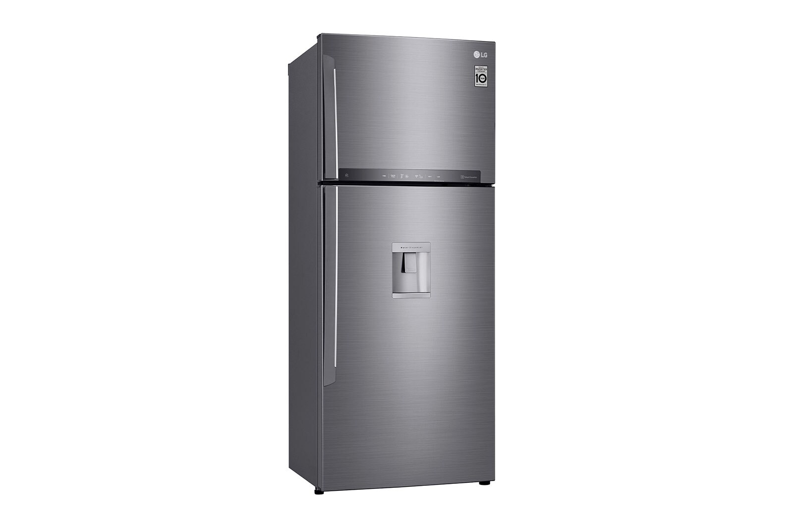 LG Nevera Top Mount Teconologia Door Cooling™, capacidad 438 LTS, No frost, Acabado Platinum silver, Filtro Hygiene Fresh+®, Smart Inverter, GT44SGP