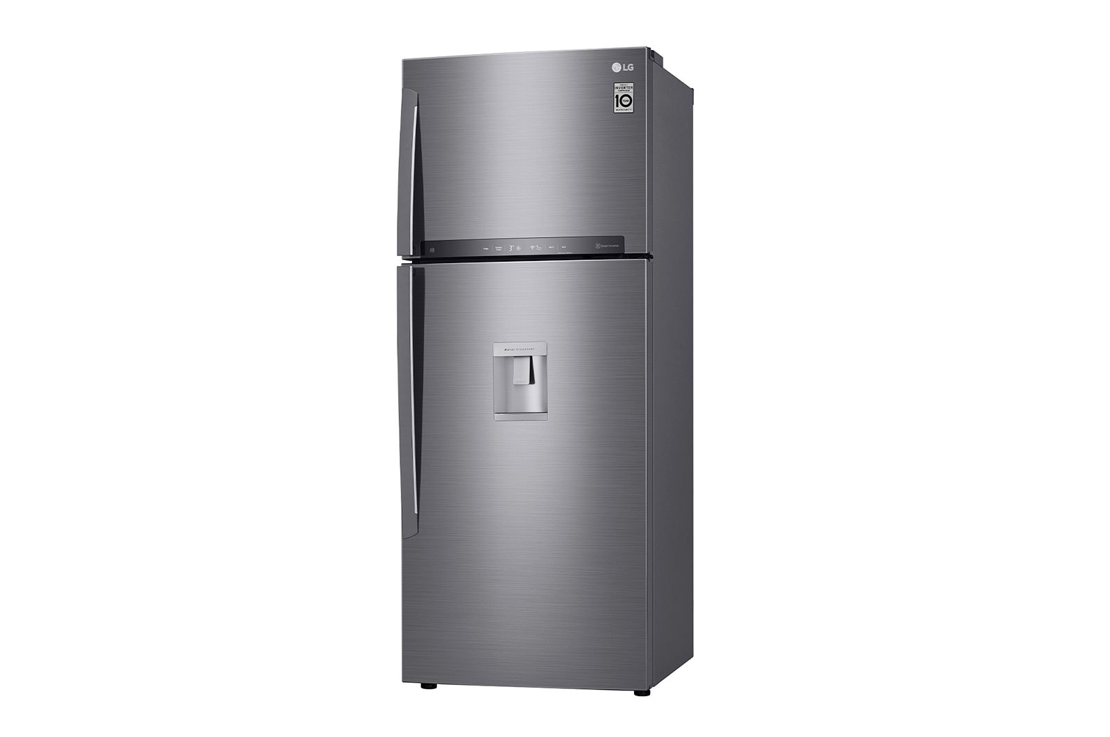LG Nevera Top Mount Teconologia Door Cooling™, capacidad 438 LTS, No frost, Acabado Platinum silver, Filtro Hygiene Fresh+®, Smart Inverter, GT44SGP