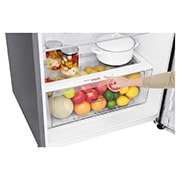 LG Nevera Top Mount Teconologia Door Cooling™, capacidad 438 LTS, No frost, Acabado Platinum silver, Filtro Hygiene Fresh+®, Smart Inverter, GT44SGP