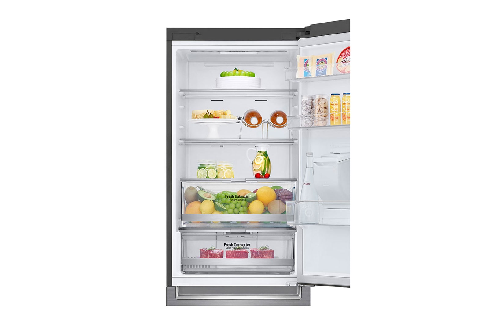 LG Nevera LG Bottom Freezer, capacidad 373 LTS, Linear Door Cooling, Inverter linear compressor, LB37SPP