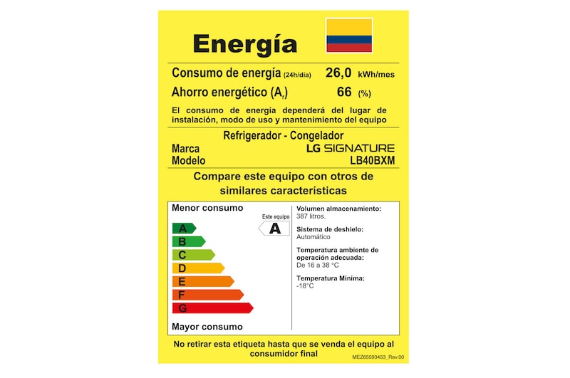 LG B/Freezer LG SIGNATURE, LB40BXM