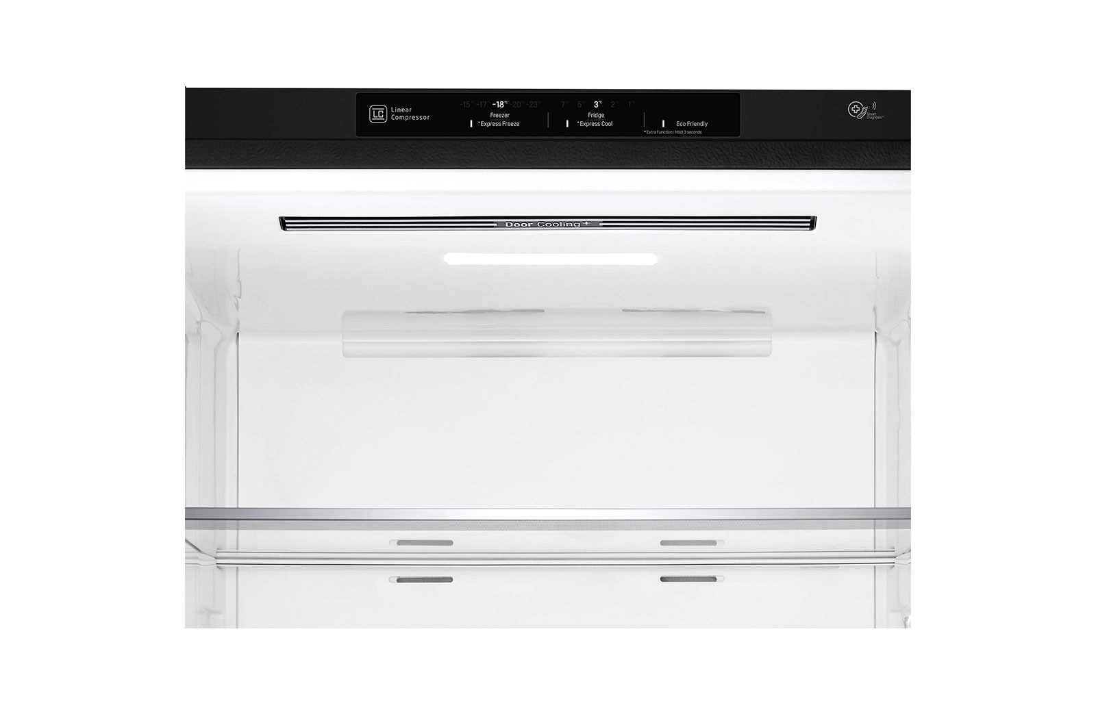 LG Nevera LG Bottom Freezer, 454lts, Tecnología NatureFRESH, Acabado Matte Black Steel, LB41WPT