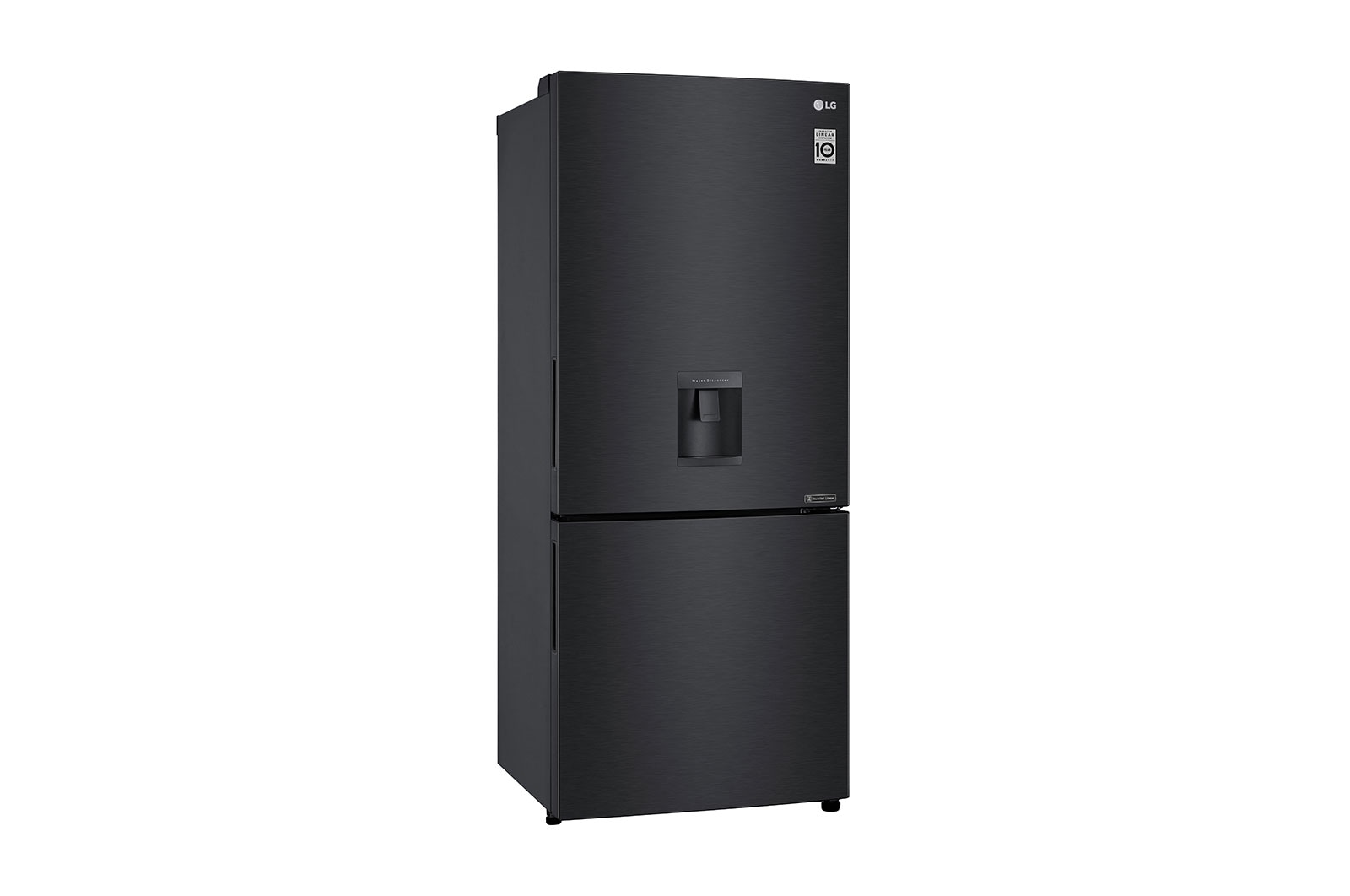 LG Nevera LG Bottom Freezer, 454lts, Tecnología NatureFRESH, Acabado Matte Black Steel, LB41WPT