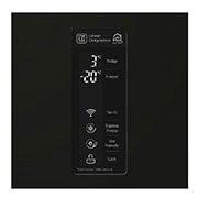 LG Nevera Bottom Freezer, 496 LTS, acabado Black Steel, Inverter Linear Compressor, Dispensador de agua, LB44SVDE