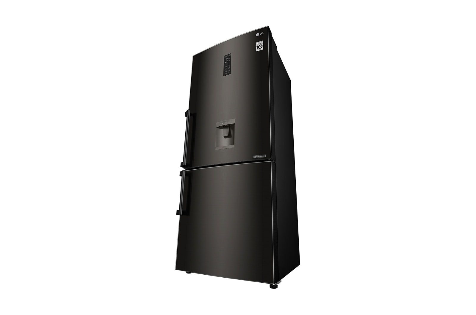 LG Nevera Bottom Freezer, 496 LTS, acabado Black Steel, Inverter Linear Compressor, Dispensador de agua, LB44SVDE