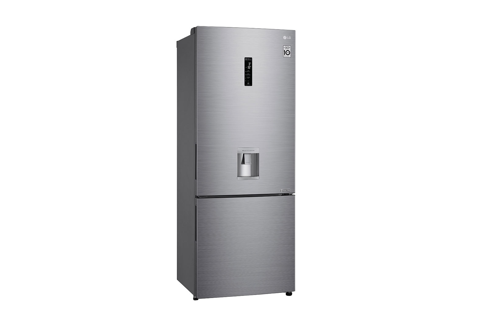 LG Nevera LG Bottom Freezer, 500lts, Tecnología NatureFRESH, Acabado Platinum Silver, LB45SPP