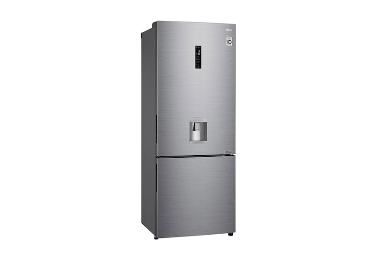 LG Nevera LG Bottom Freezer, 500lts, Tecnología NatureFRESH, Acabado Platinum Silver, LB45SPP