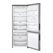 LG Nevera LG Bottom Freezer, 500lts, Tecnología NatureFRESH, Acabado Platinum Silver, LB45SPP