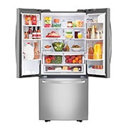 LG Nevecón Tipo europeo de 650 LTS, No frost, Acabado Acero Inoxidable Inverter Lineal Compressor, LM-F223RSX