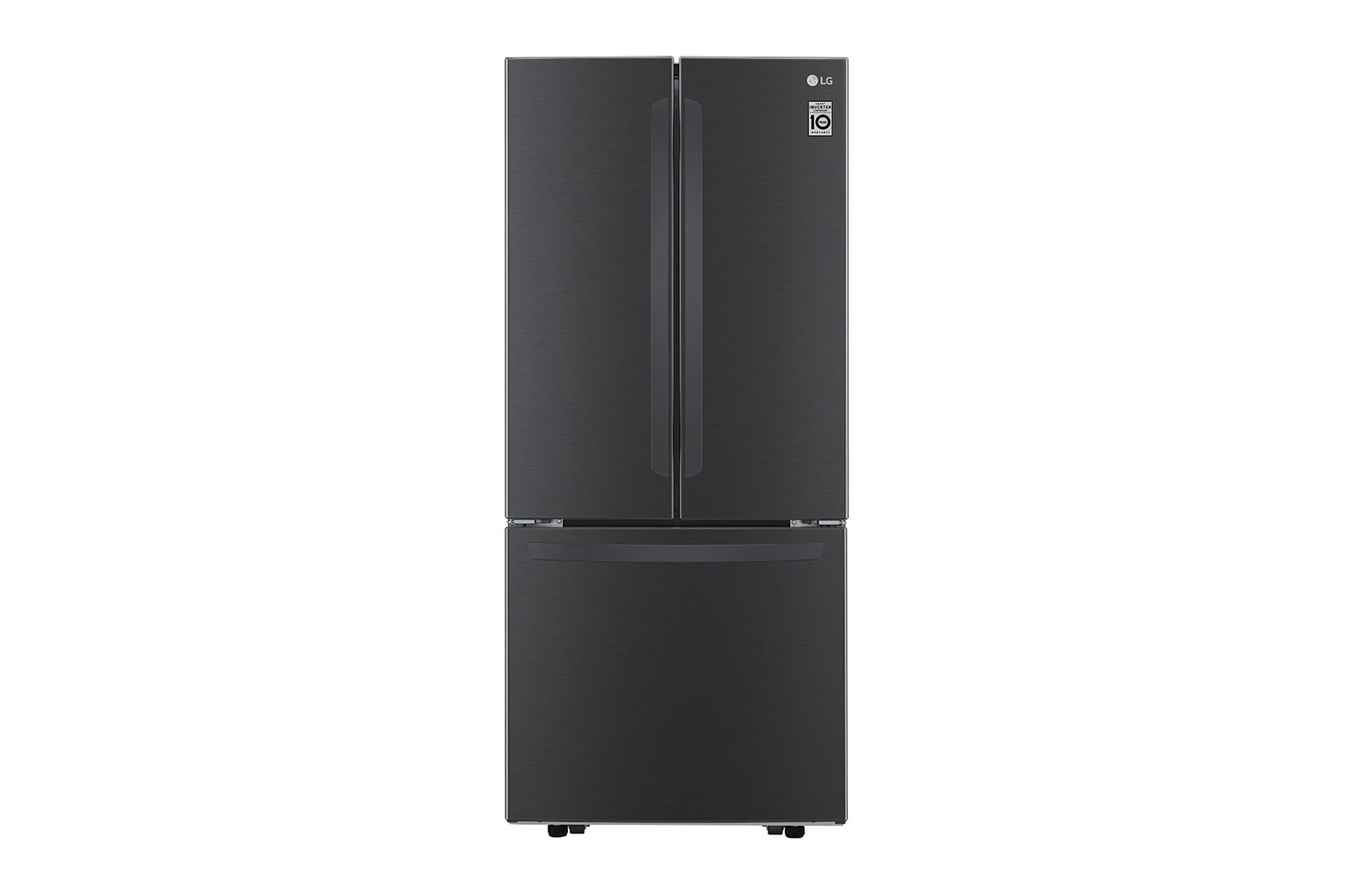 LG Nevecón LG French Door, Color Matte Black (MC), Compresor Smart Inverter, Capacidad Total Almacenamiento 618 L, LM22BGTK