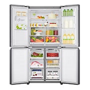 LG Nevecon tipo europeo, 506L, ThinQ, acero inoxidable, Inverter Linear Compressor, Hygiene Fresh+, 10 años de garantía, LM57SPP1