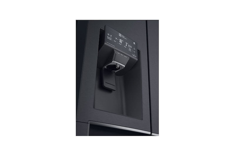 Vista desde arriba izquierda dispensador de agua de Nevecón LM57SXT InstaView