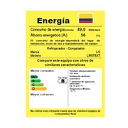 Consumo energético Nevecón LG LM57SXT InstaView