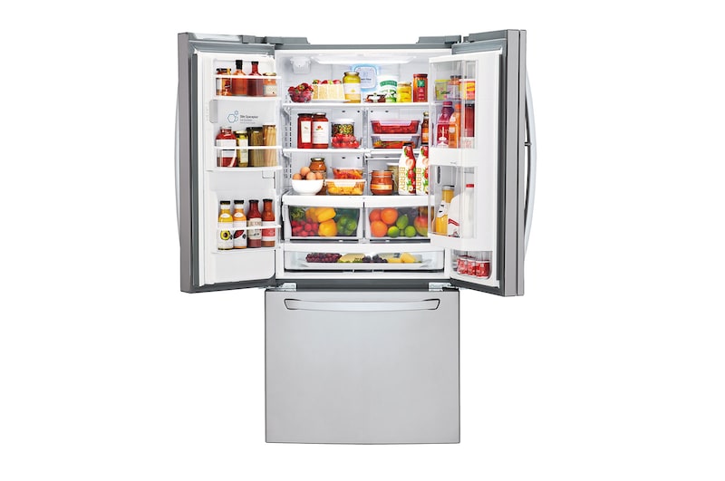 LG Nevecón Tipo europeo con Door-in-Door® de 740,2 LTS, No frost, Acabado Acero Inoxidable, filtro Fresh Filter, Inverter Lineal Compressor, LM63SDS