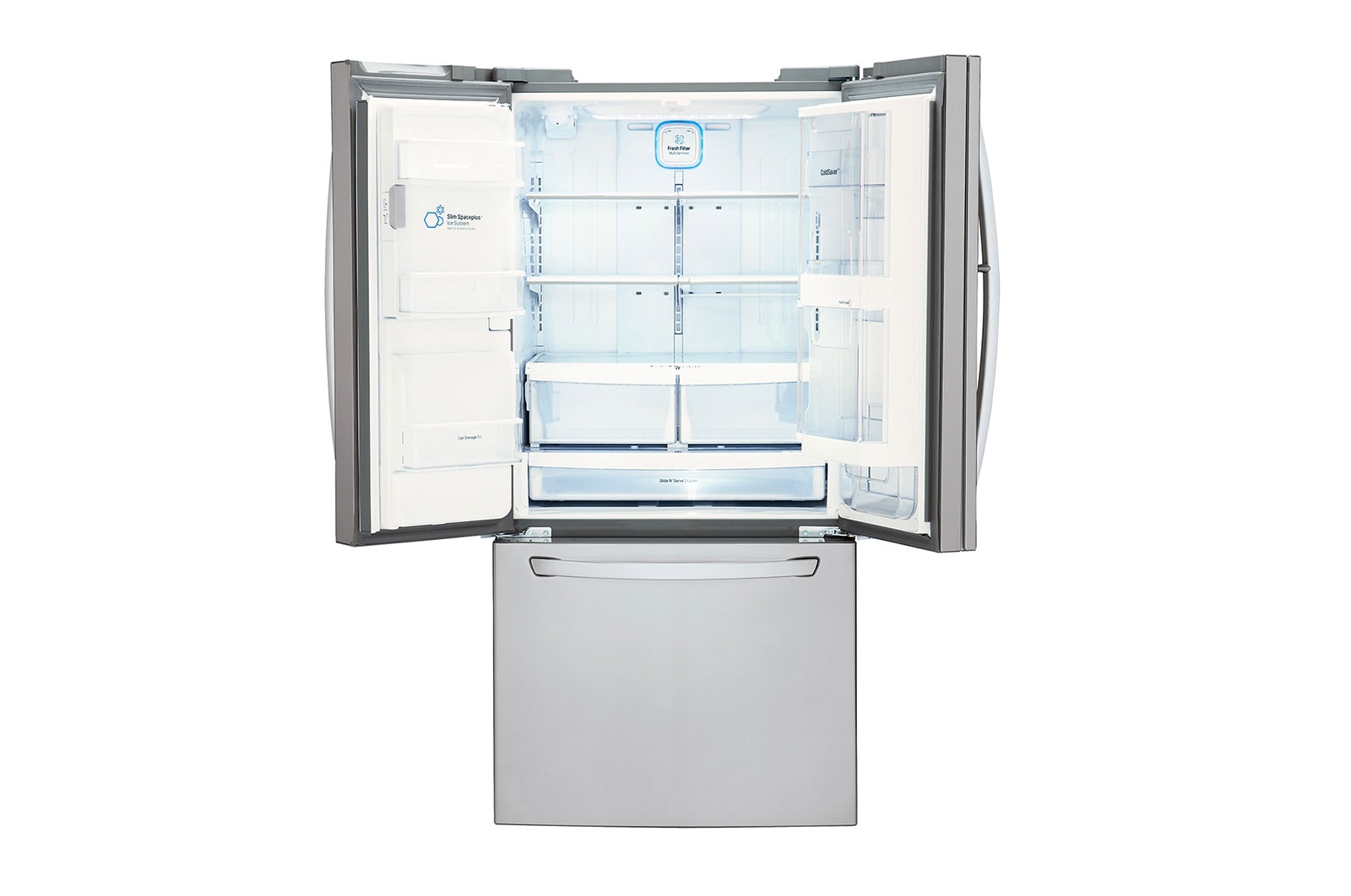 LG Nevecón Tipo europeo con Door-in-Door® de 740,2 LTS, No frost, Acabado Acero Inoxidable, filtro Fresh Filter, Inverter Lineal Compressor, LM63SDS
