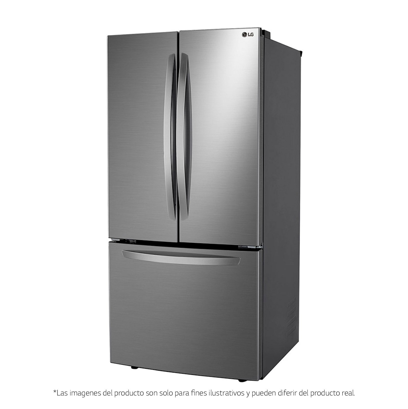 LG Nevecón French Door, Tecnología Door Cooling™, capacidad 716 LTS, acabado Platinum Silver, Inverter Lineal Compressor, LM65BGSK