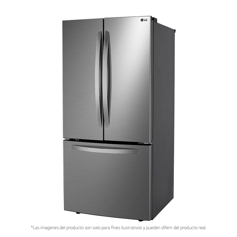 LG Nevecón French Door, Tecnología Door Cooling™, capacidad 716 LTS, acabado Platinum Silver, Inverter Lineal Compressor, LM65BGSK