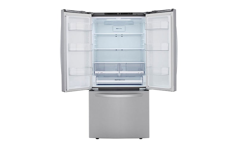 LG Nevecón tipo europeo-3 puertas, 695L, Acabado STS, Inverter Linear Compresor, dispensador agua - hielo, LINEAR Cooling, Door Cooling, ThinQ, Garantía 10 años en compressor, LM65SGS