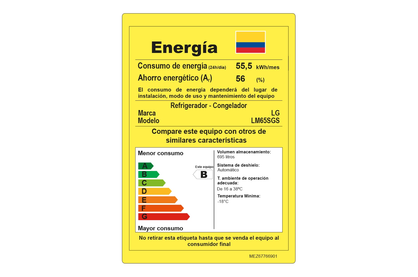 LG Nevecón tipo europeo-3 puertas, 695L, Acabado STS, Inverter Linear Compresor, dispensador agua - hielo, LINEAR Cooling, Door Cooling, ThinQ, Garantía 10 años en compressor, LM65SGS