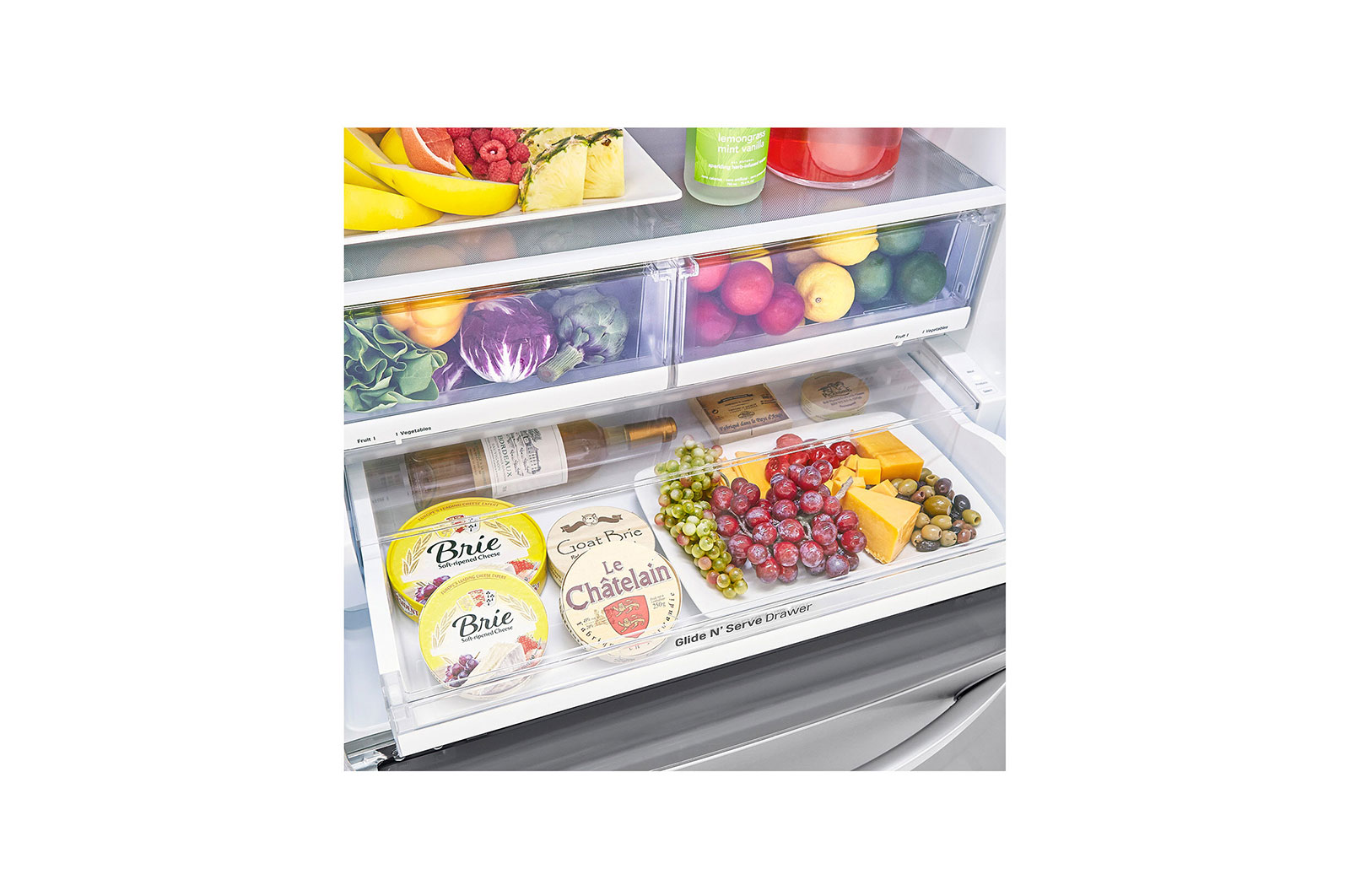 LG Nevecón tipo europeo-3 puertas, 695L, Acabado STS, Inverter Linear Compresor, dispensador agua - hielo, LINEAR Cooling, Door Cooling, ThinQ, Garantía 10 años en compressor, LM65SGS