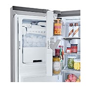 LG Nevecón tipo europeo-3 puertas, 695L, Acabado STS, Inverter Linear Compresor, dispensador agua - hielo, LINEAR Cooling, Door Cooling, ThinQ, Garantía 10 años en compressor, LM65SGS