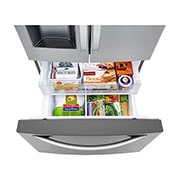 LG Nevecón tipo europeo-3 puertas, 695L, Acabado STS, Inverter Linear Compresor, dispensador agua - hielo, LINEAR Cooling, Door Cooling, ThinQ, Garantía 10 años en compressor, LM65SGS