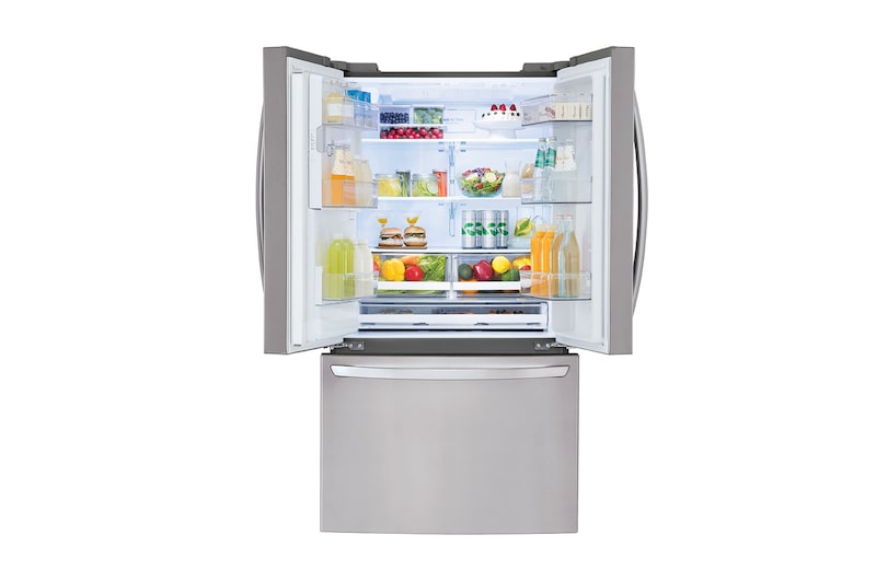 LG Nevecón Tipo europeo de 793LTS, No frost, Acabado Acero Inoxidable, Hygiene FRESH+TM, Inverter Lineal Compressor, LM75SGS