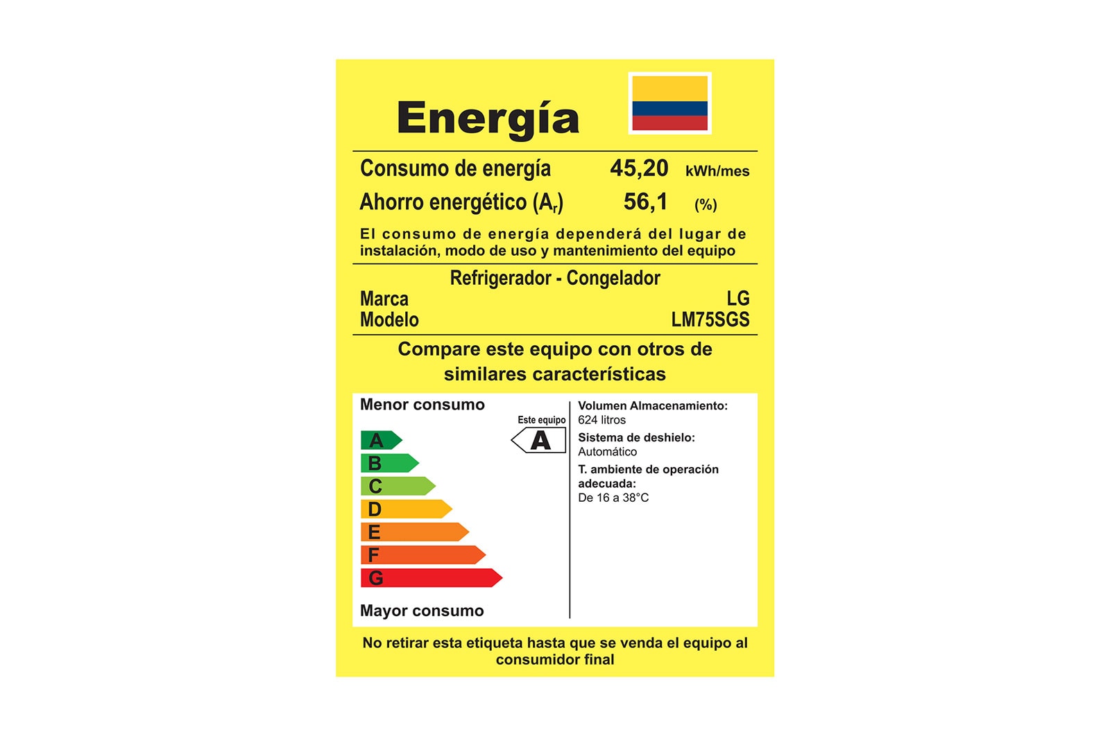 LG Nevecón Tipo europeo de 793LTS, No frost, Acabado Acero Inoxidable, Hygiene FRESH+TM, Inverter Lineal Compressor, LM75SGS