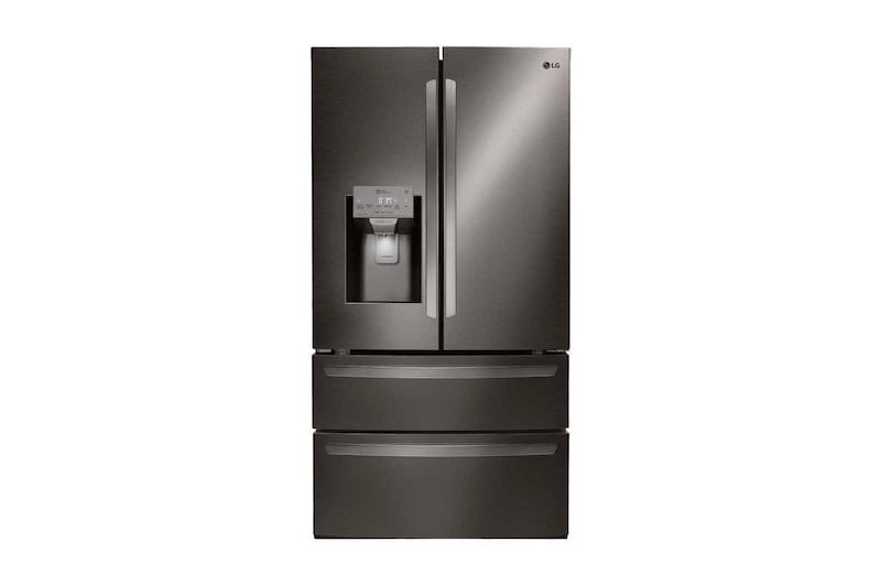 LG Nevecón Tipo europeo 4 puertas, capacidad 842 LTS, No frost, Acabado Matte Black, Inverter Lineal Compressor, LM80SGD