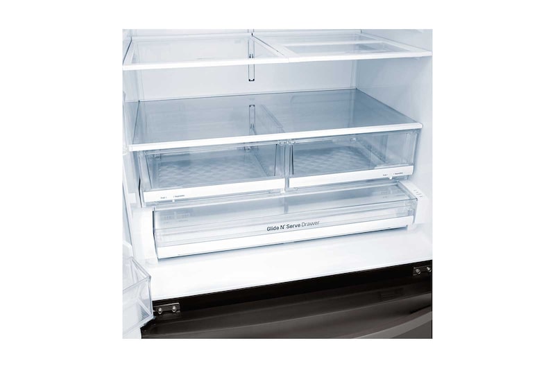 LG Nevecón Tipo europeo 4 puertas, capacidad 842 LTS, No frost, Acabado Matte Black, Inverter Lineal Compressor, LM80SGD