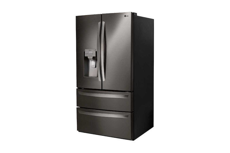 LG Nevecón Tipo europeo 4 puertas, capacidad 842 LTS, No frost, Acabado Matte Black, Inverter Lineal Compressor, LM80SGD