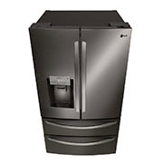 LG Nevecón Tipo europeo 4 puertas, capacidad 842 LTS, No frost, Acabado Matte Black, Inverter Lineal Compressor, LM80SGD