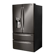 LG Nevecón Tipo europeo 4 puertas, capacidad 842 LTS, No frost, Acabado Matte Black, Inverter Lineal Compressor, LM80SGD