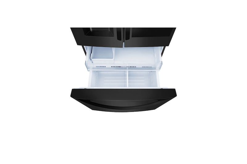 LG Nevecón LG InstaView Door-in-Door® Tipo Europeo 3 Puertas, capacidad 837 LTS, No Frost, Acabado Matte Black, Inverter Linear Compressor, LM80SXT