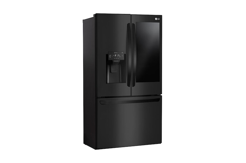LG Nevecón LG InstaView Door-in-Door® Tipo Europeo 3 Puertas, capacidad 837 LTS, No Frost, Acabado Matte Black, Inverter Linear Compressor, LM80SXT