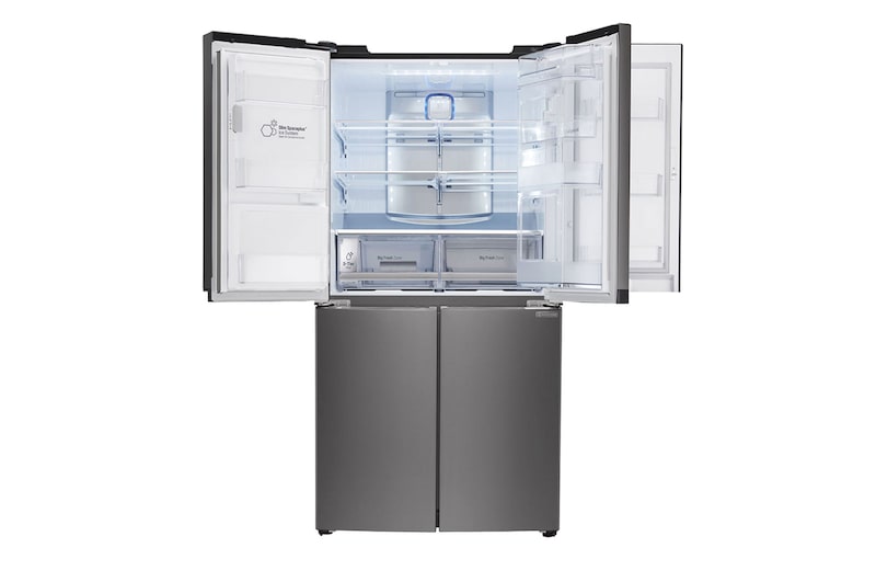 LG Nevecón LG con Door-in-Door®, Tipo europeo de 889 LTS, No frost, Acabado Acero Inoxidable, Filtro Hygiene Fresh+®, Inverter Lineal Compressor, LM86SDD1