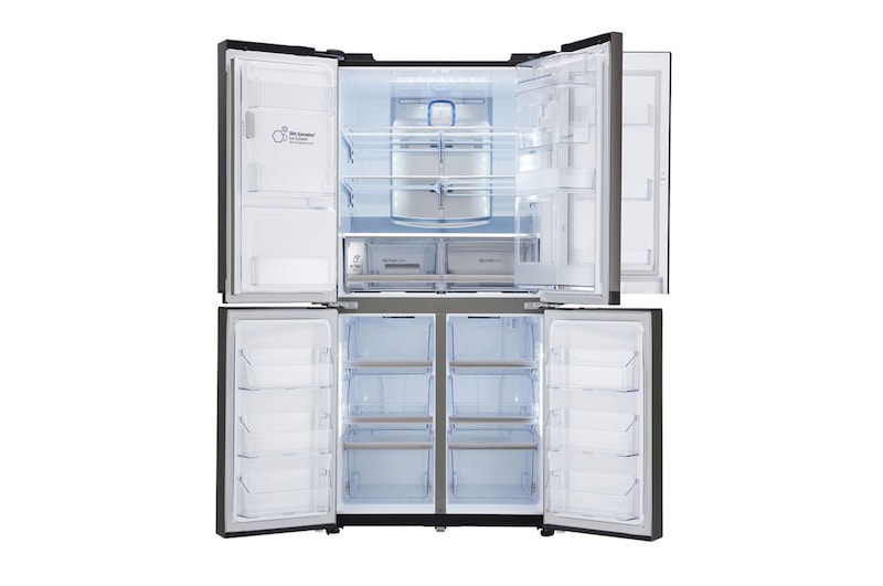LG Nevecón LG con Door-in-Door®, Tipo europeo de 889 LTS, No frost, Acabado Acero Inoxidable, Filtro Hygiene Fresh+®, Inverter Lineal Compressor, LM86SDD1